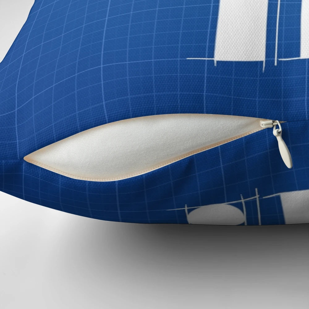 Nike-inspired pillow with a typography design