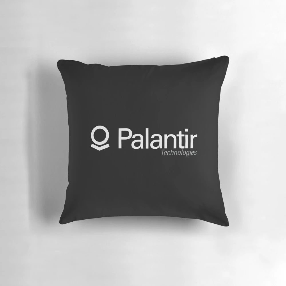 Palantir Technologies Pillow featuring the company's logo and sleek design