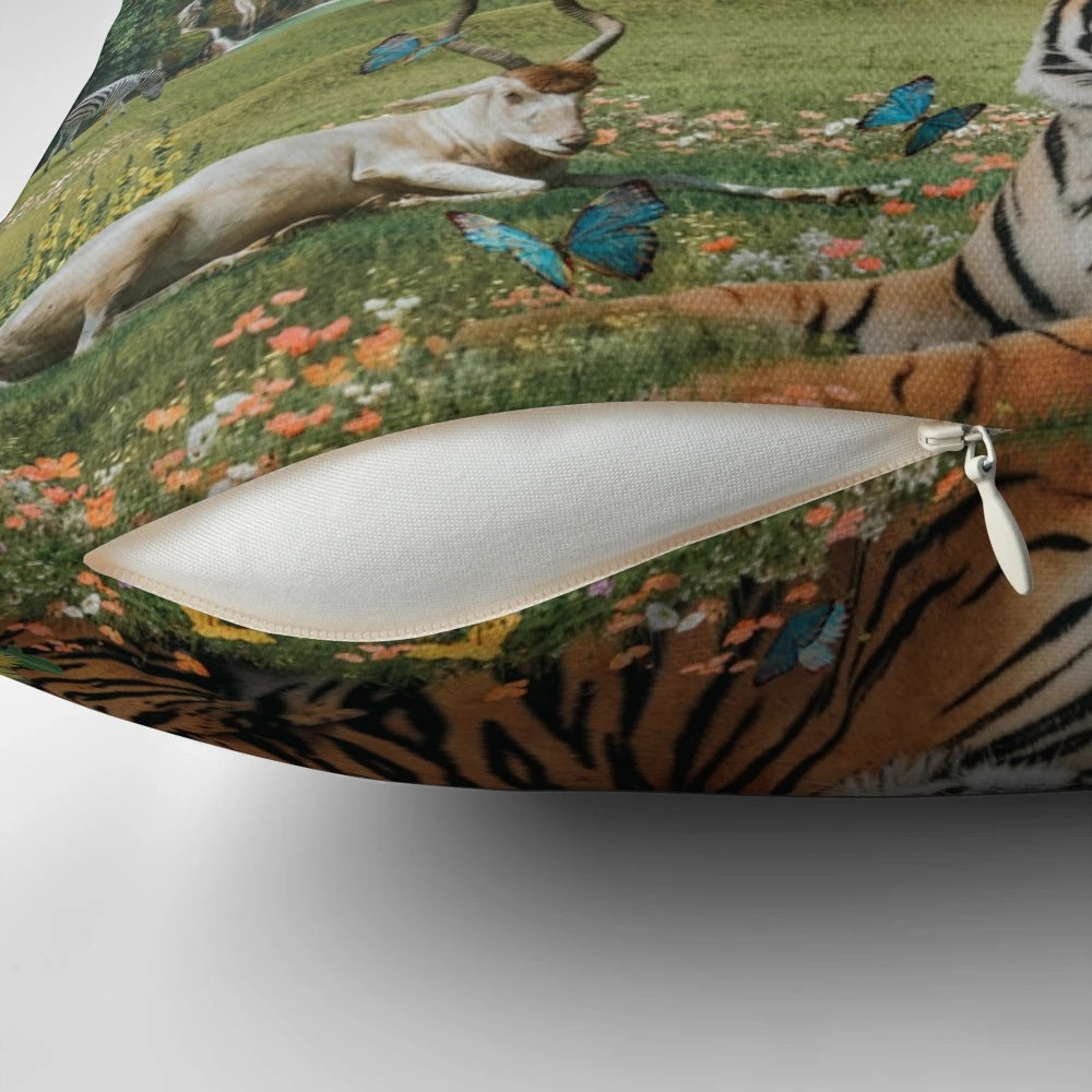 NEW WORLD Pillow, a beautifully crafted JW-inspired design