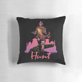 A plush and stylish Hunt Pillow featuring a mashup of Star Wars characters and themes, perfect for any sci-fi enthusiast's home.