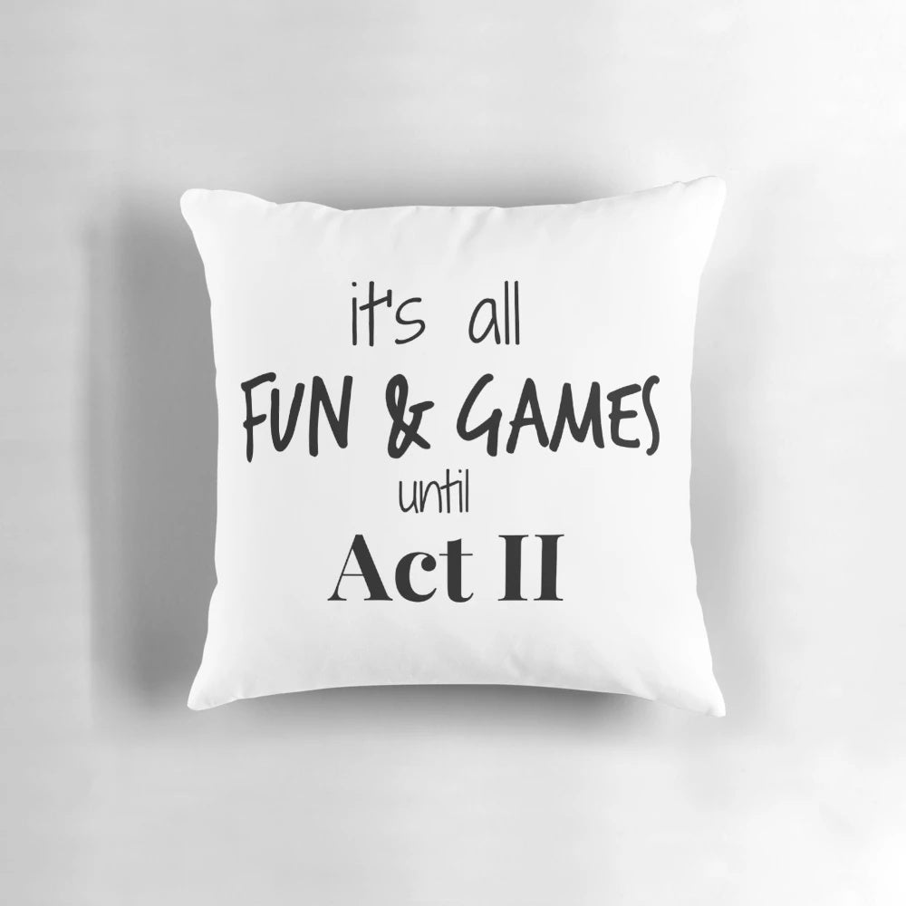 Real pillow inspired by theatre and performance