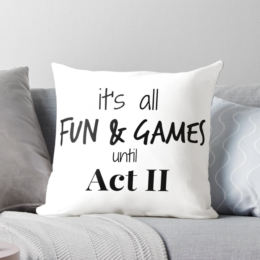 Real pillow inspired by theatre and performance