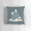 A serene cloud-like mountain pillow with a minimalist art design, perfect for relaxation and comfort.