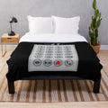 Elevator Mechanic Plush Blanket with Number Pad Design