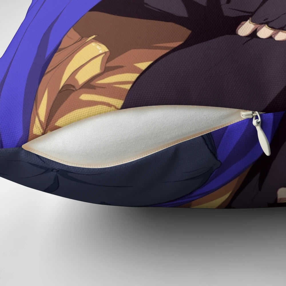 Elezen knight fantasy-inspired pillow with Aymeric design