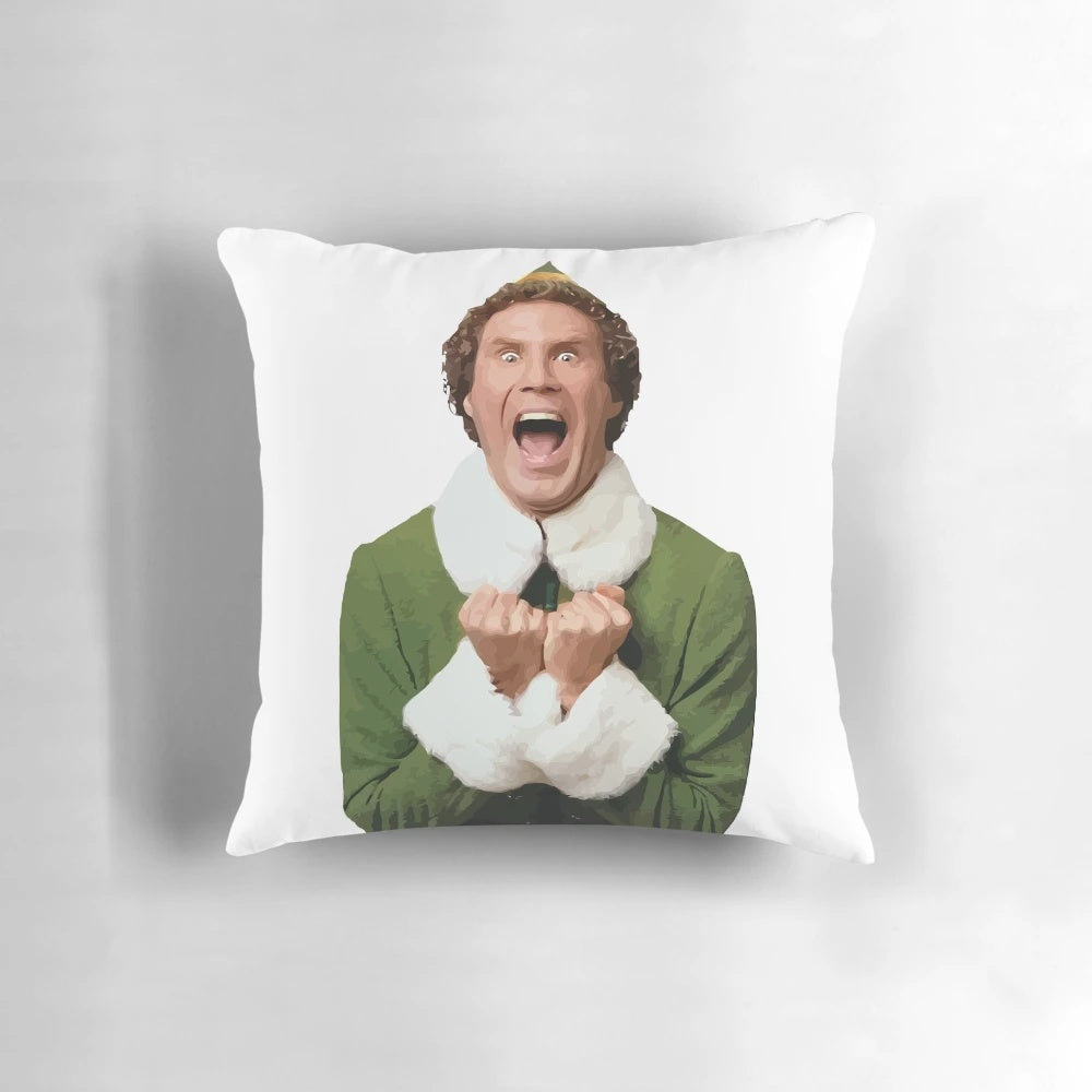 Elf Pillow featuring the iconic character from the hit holiday movie