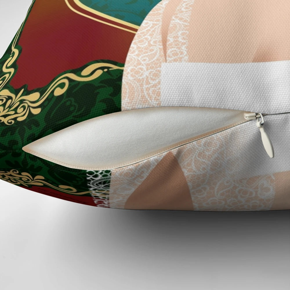 Elise McKenna Pillow featuring Alejandro Mogollo's art from the classic romance movie "Somewhere in Time
