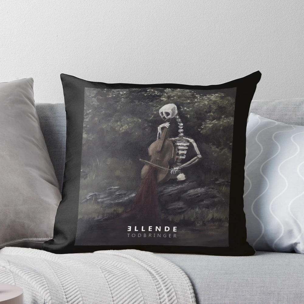 Ellende Band Black Pillow - Soft, Cozy Music Fan Art Cushion