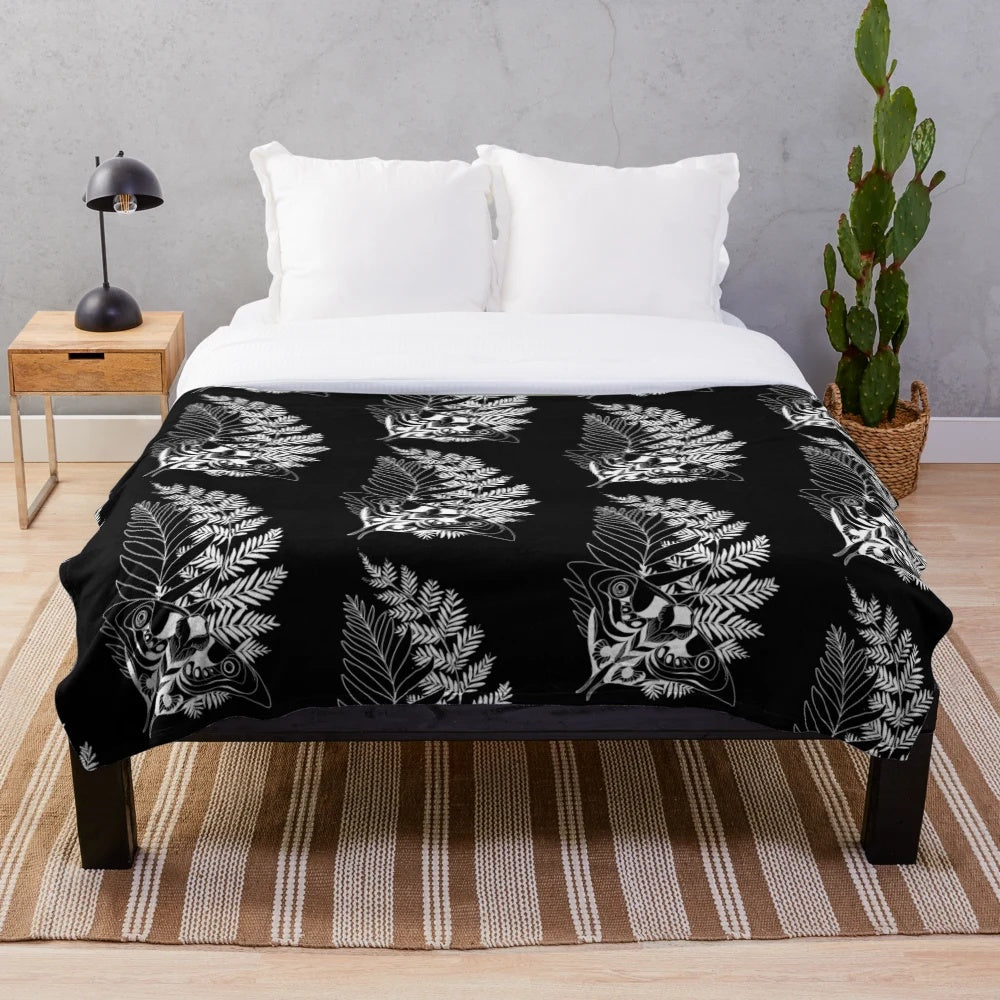 Ellie-inspired plush blanket featuring the iconic tattoo from The Last of Us
