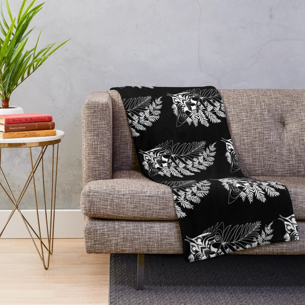 Ellie-inspired plush blanket featuring the iconic tattoo from The Last of Us