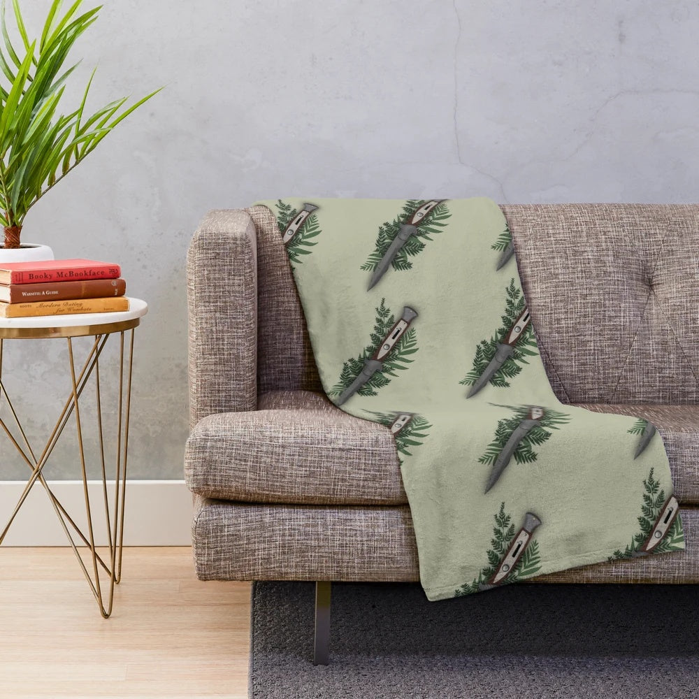 The Last of Us Ellie's Knife-Themed Plush Blanket
