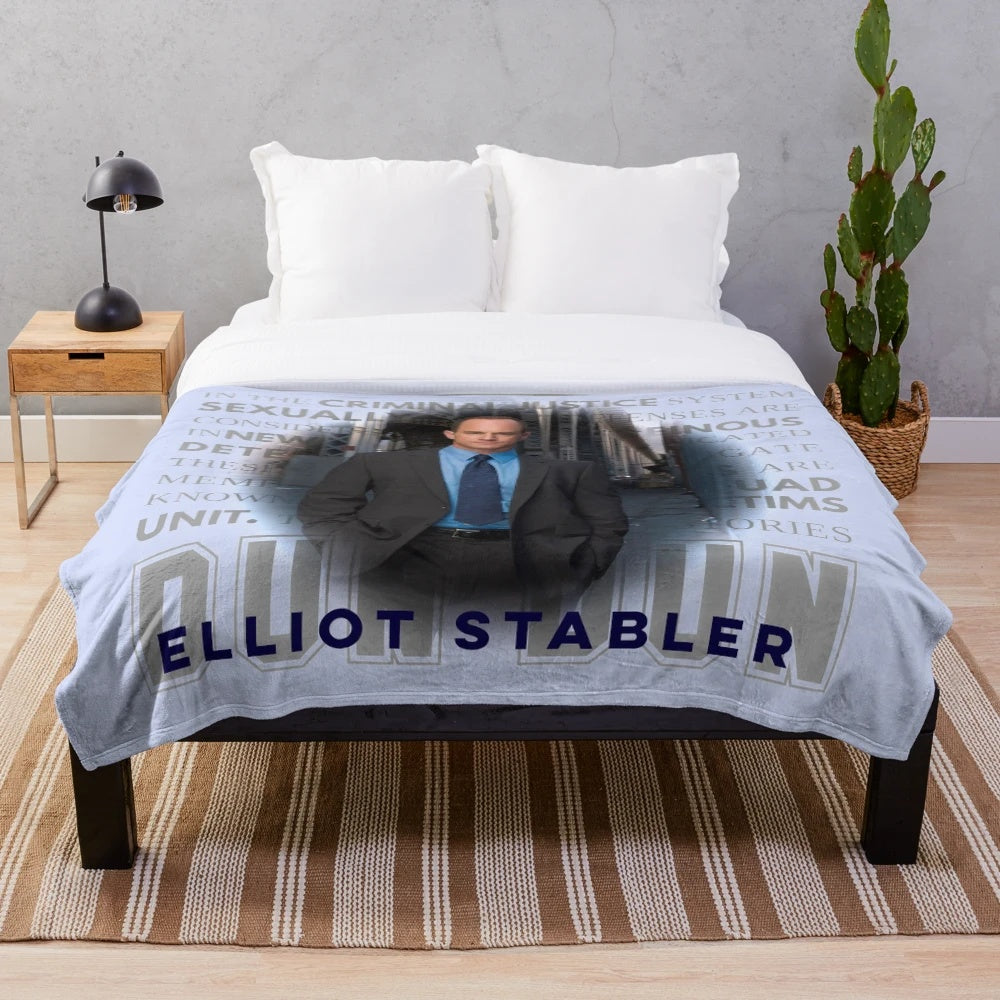 Elliot Stabler Inspired Plush Blanket