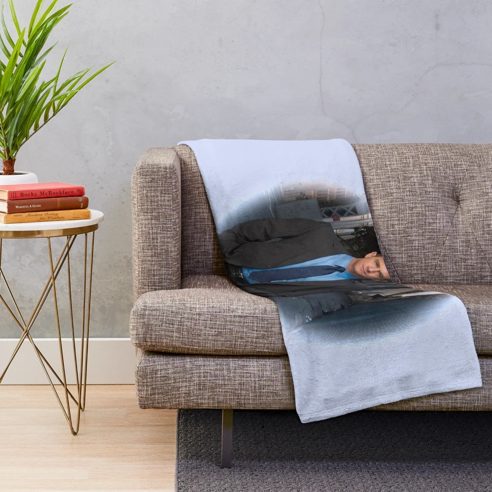 Plush blanket featuring Elliot Stabler from the TV show Law & Order: SVU