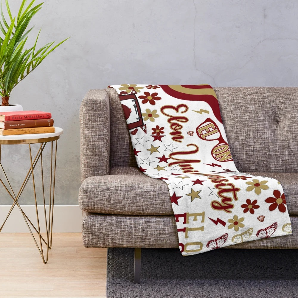 Elon-Inspired Plush Blanket for College, Dorm, or Home