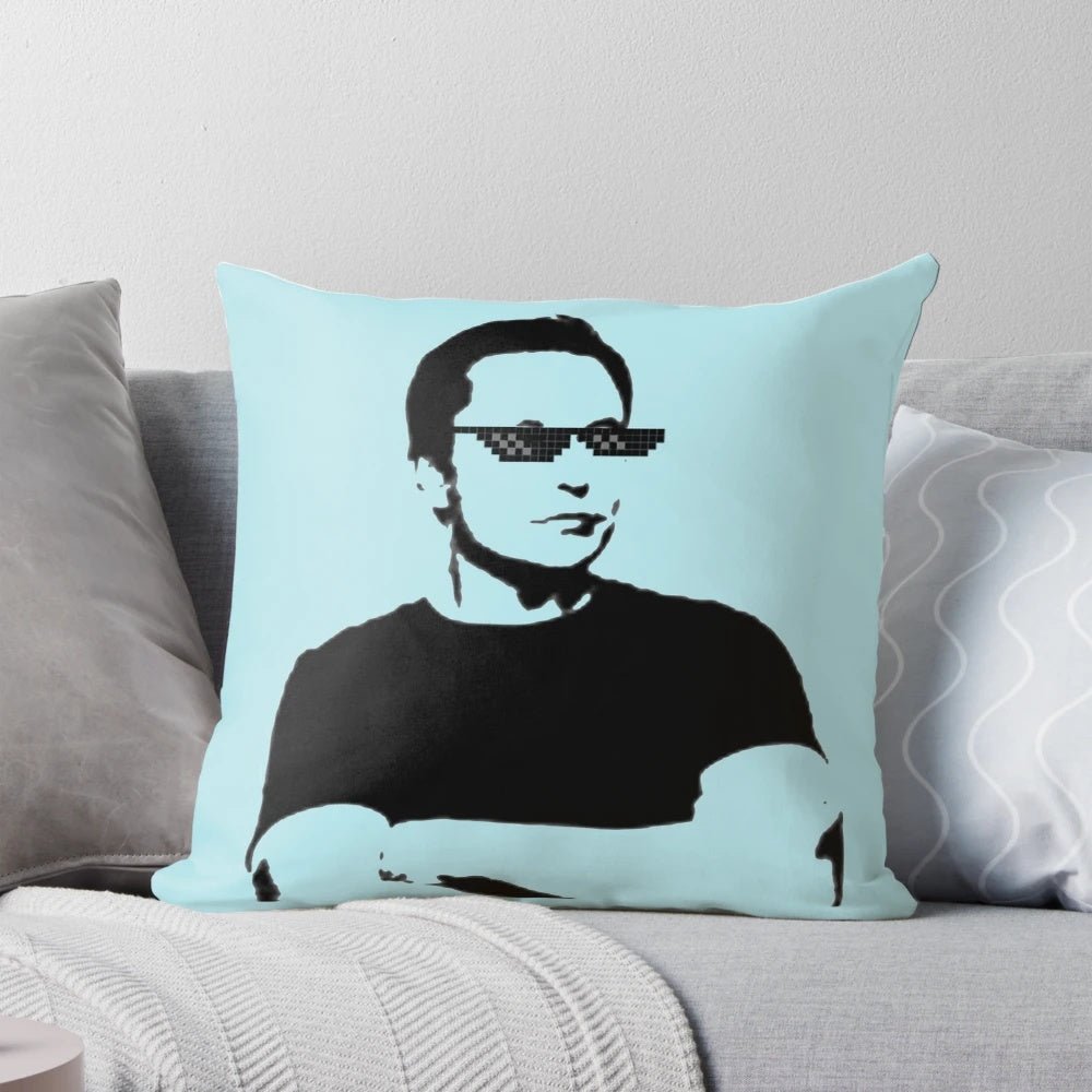 Elon Musk "Deal With It" Pillow - Featuring the iconic meme image of the tech billionaire