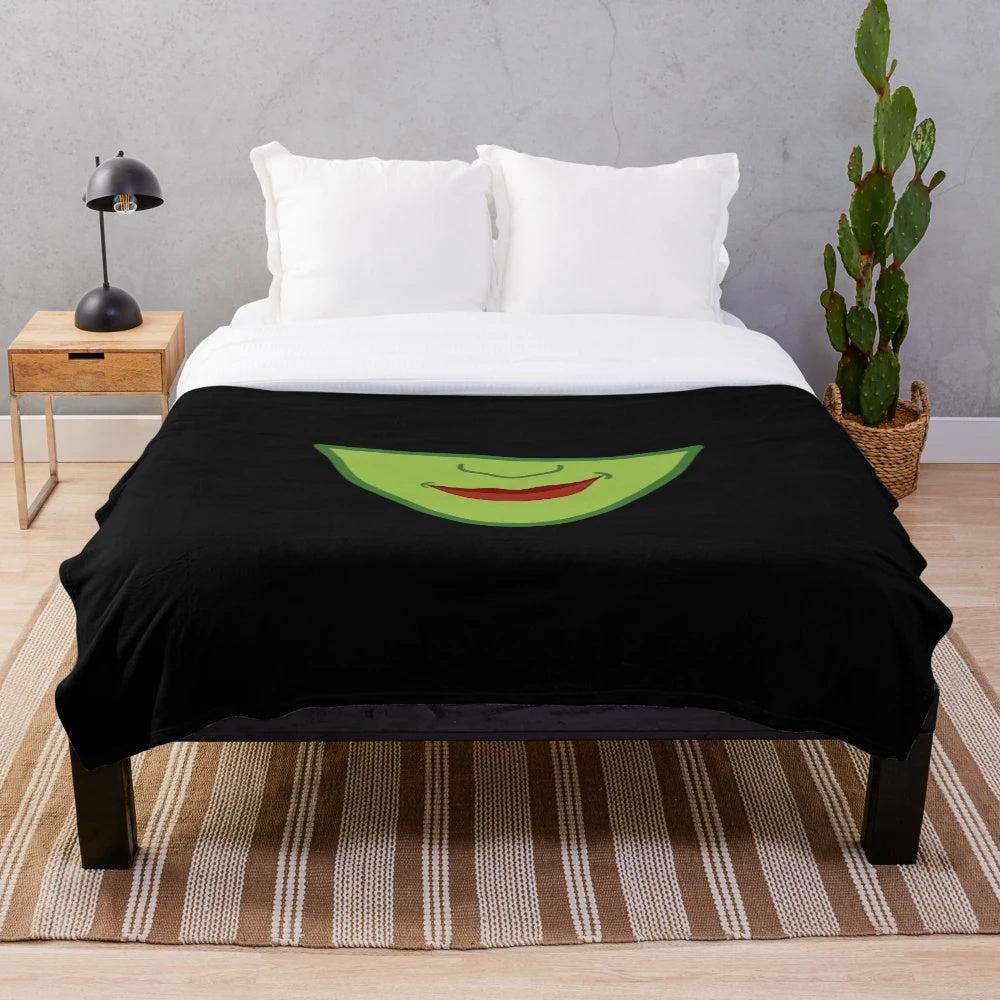 Elphaba from Wicked the Musical inspired plush blanket