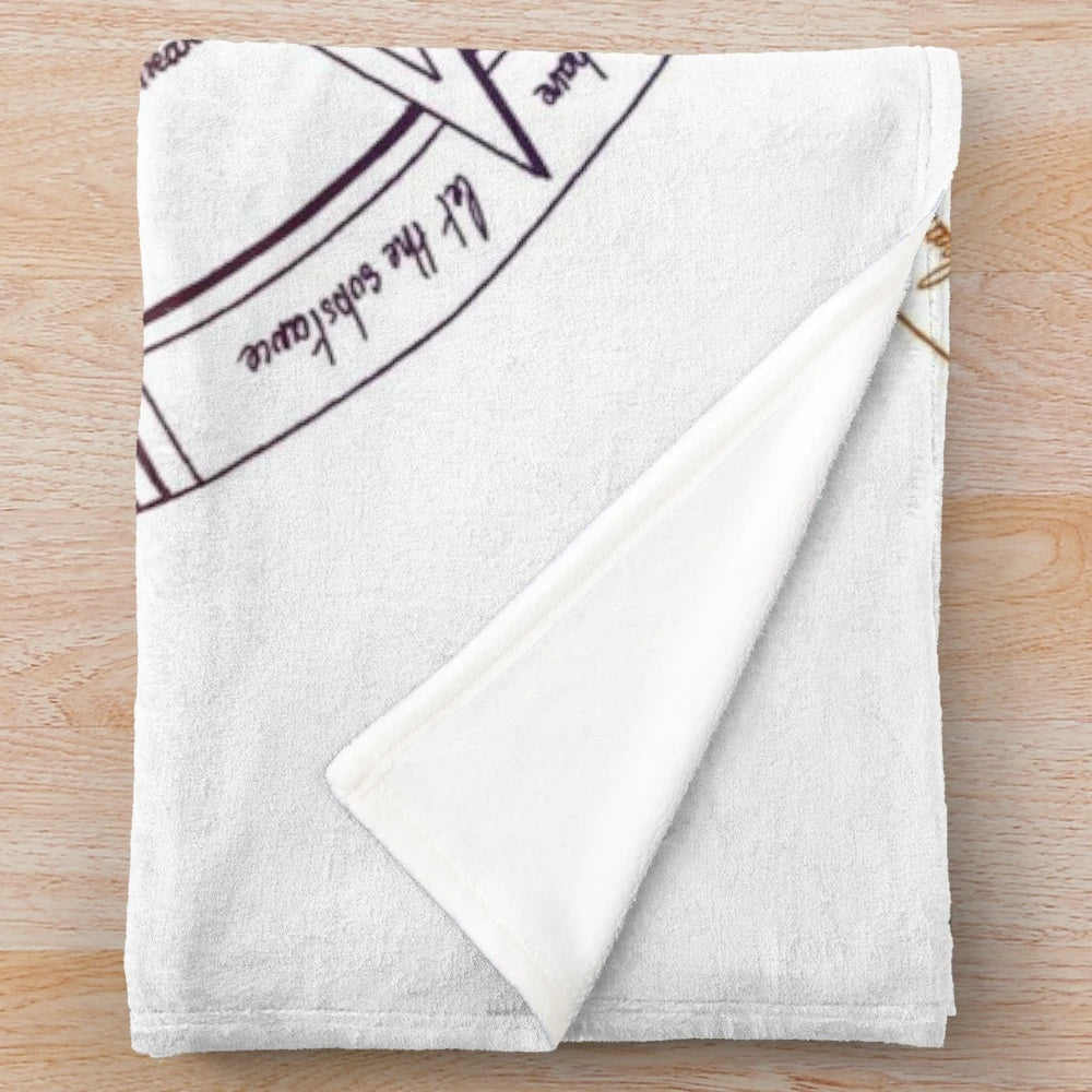 Fullmetal Alchemist-inspired plush blanket featuring the Elric brothers logo
