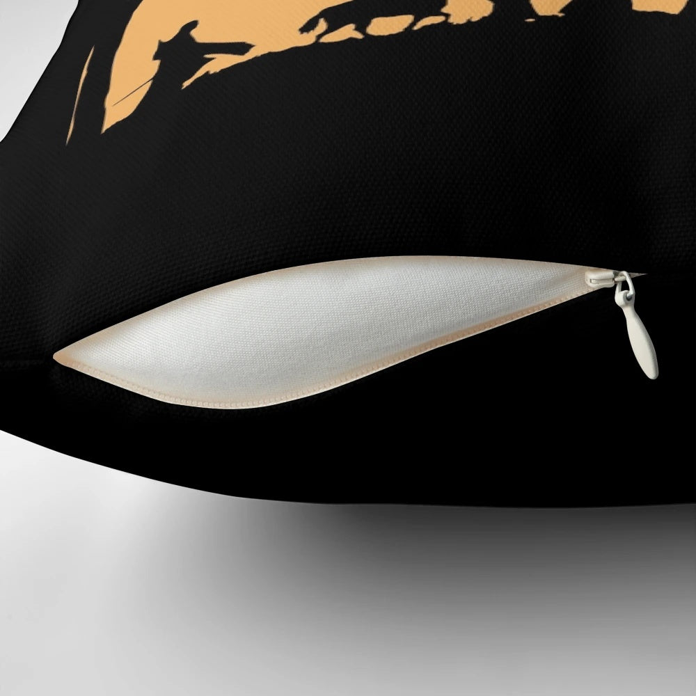 Sunset-themed pillow featuring characters from The Lord of the Rings: The Fellowship of the Ring
