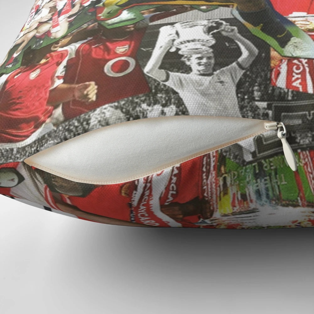 Arsenal FC Retro Pillow showcasing the club's classic crest and colors