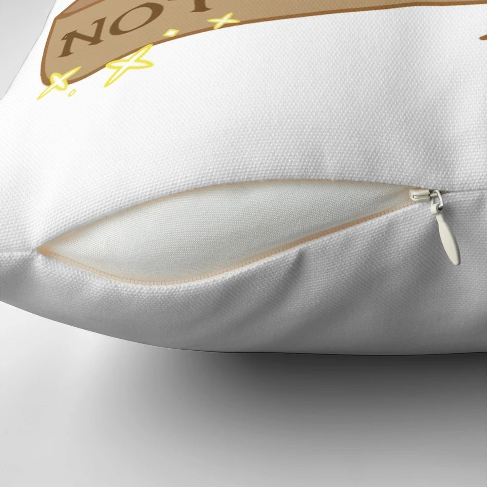Critical Rolls, Not Gender Roles" Pillow featuring inclusive design for Dungeons and Dragons fans