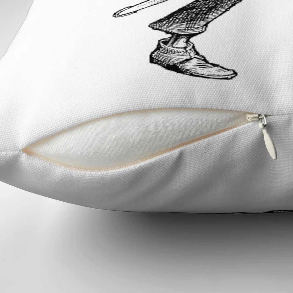 LGBTQ+ 'Be Gay Do Crime' Skeleton Pillow - Celebrate Pride and Equality
