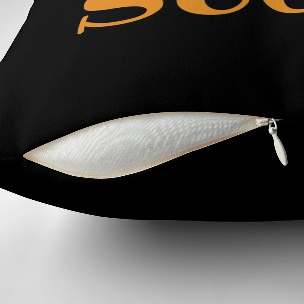 Soft and cozy pillow featuring Irish language text