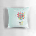 "Up" themed pillow with balloons and house, perfect for Disney and Pixar fans