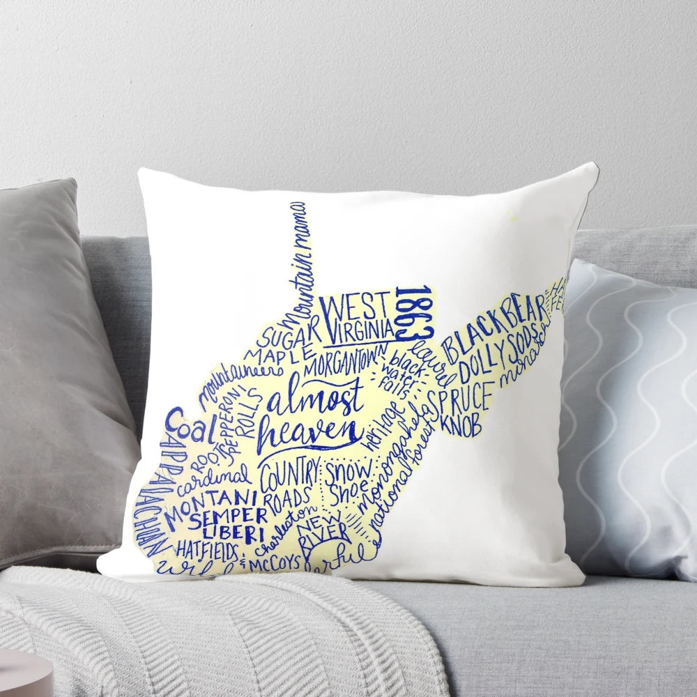 Almost Heaven Pillow - Soft, Cozy Pillow Inspired by the Stunning Landscapes of West Virginia