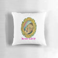 A cozy and stylish "Say Hello Jamie Lee" pillow featuring a popular quote from Northern Ireland's TikTok sensation.