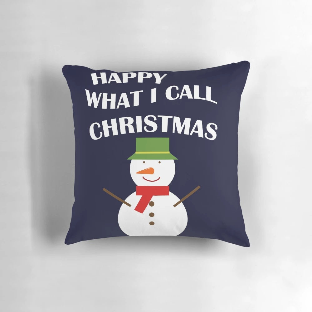 Festive Miranda Hart-inspired Christmas pillow with holiday-themed design