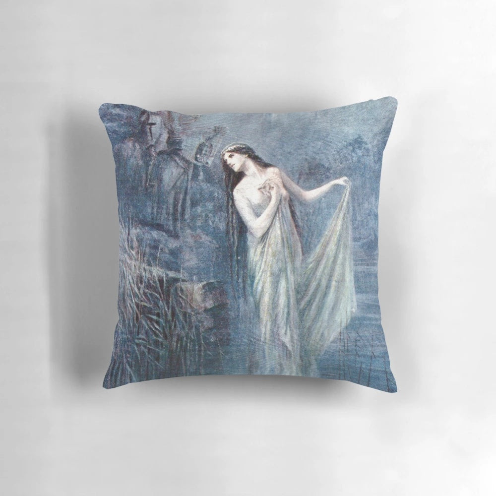 Lancelot Speed Pillow featuring the Lady of the Lake from Arthurian mythology