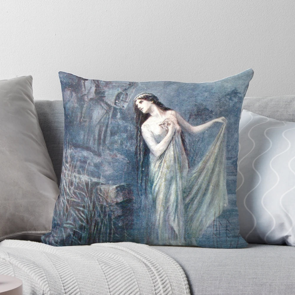 Lancelot Speed Pillow featuring the Lady of the Lake from Arthurian mythology