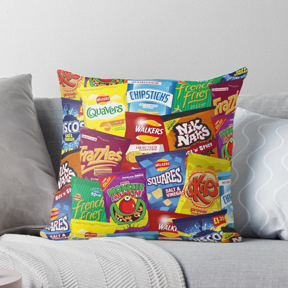 Crisp Lover Extreme Pillow featuring a cozy, nostalgic design for crisp enthusiasts