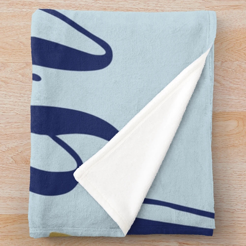 Mamma Mia inspired plush blanket with "Dancing Queen" design