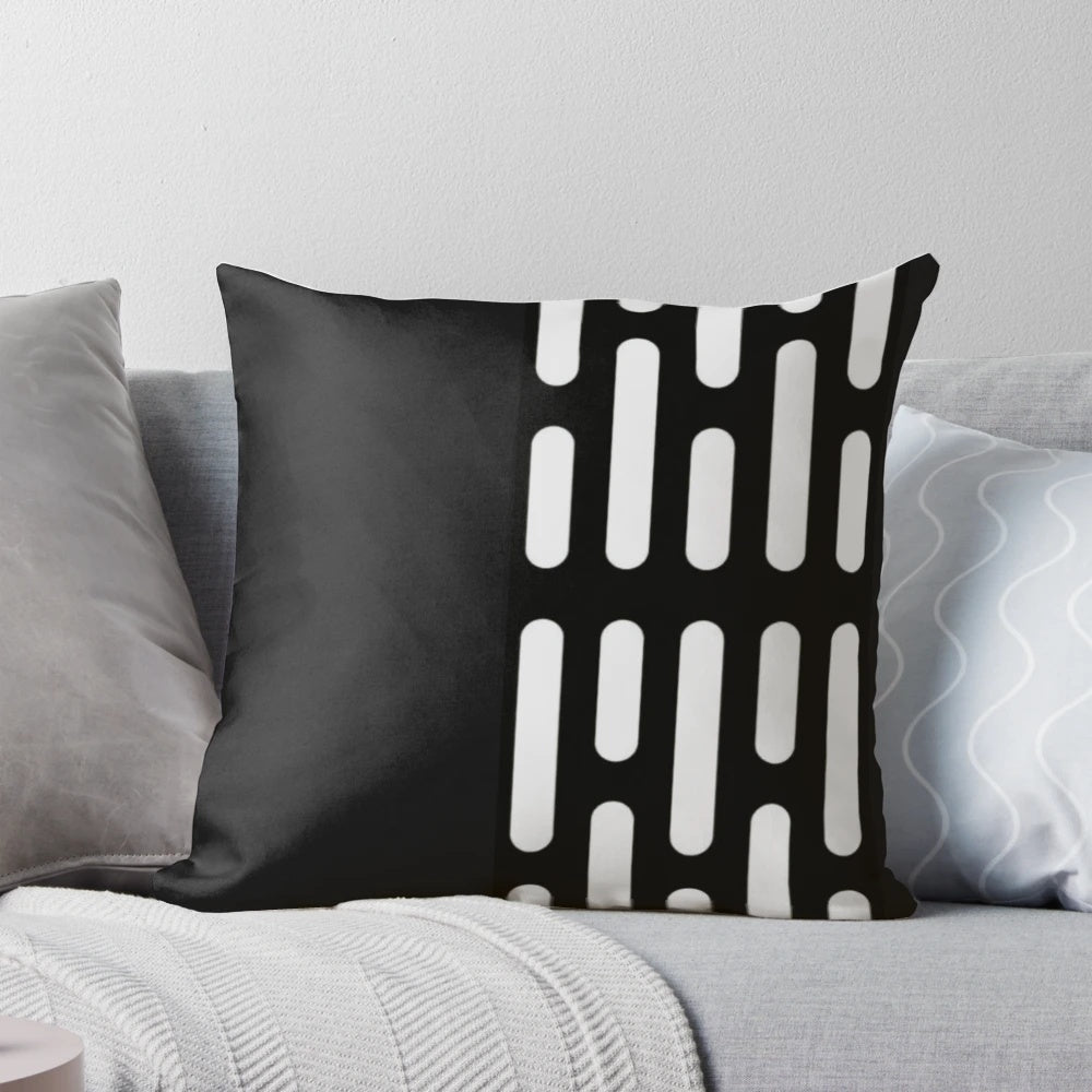 Stylish galaxy-inspired "Dark Star" throw pillow for sci-fi home decor