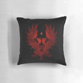 Red pillow featuring the iconic Grey Warden symbol from the Dragon Age franchise