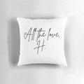 All the Love, H' Pillow featuring Harry Styles' iconic imagery and lyrics