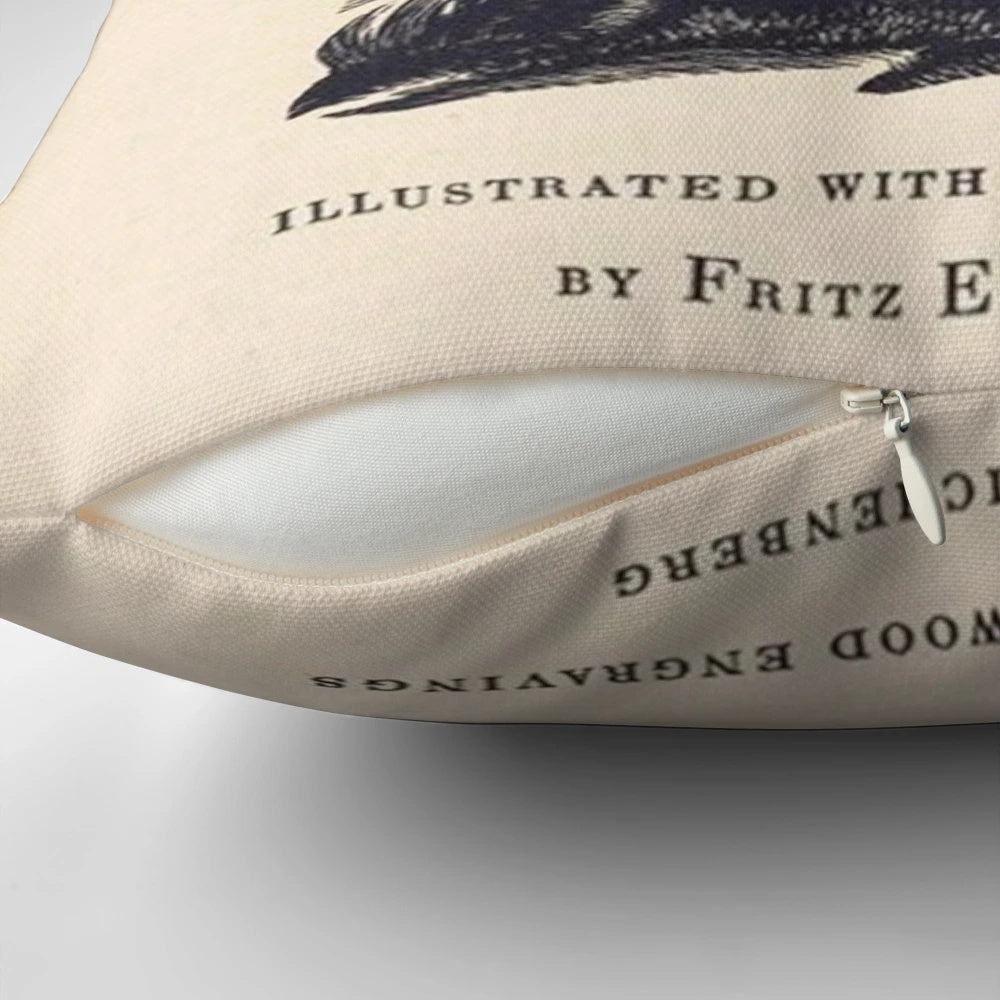 Wuthering Heights-inspired decorative pillow featuring the classic novel's brooding, atmospheric aesthetic.