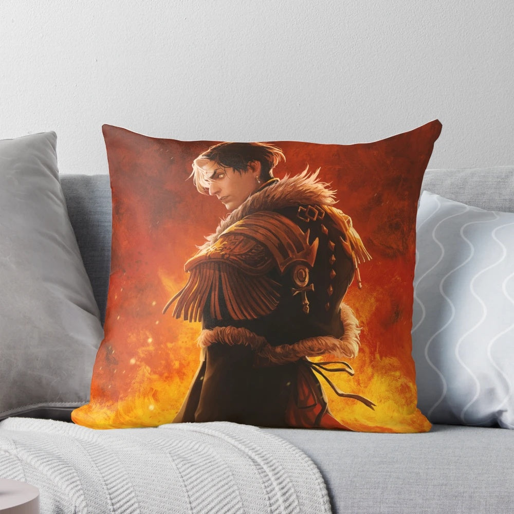 Final Days Pillow with FFXIV-inspired Amaurot and Emet-Selch design