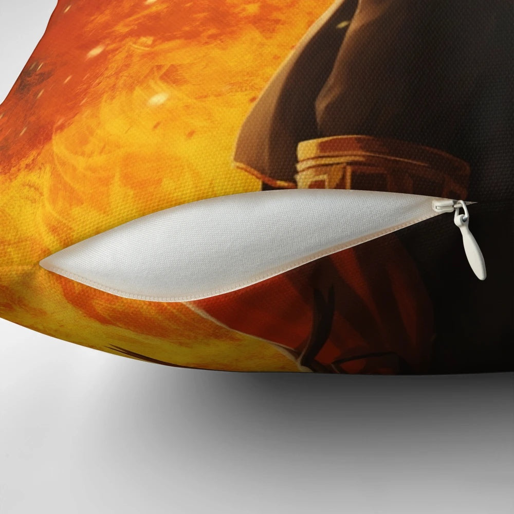 Final Days Pillow with FFXIV-inspired Amaurot and Emet-Selch design