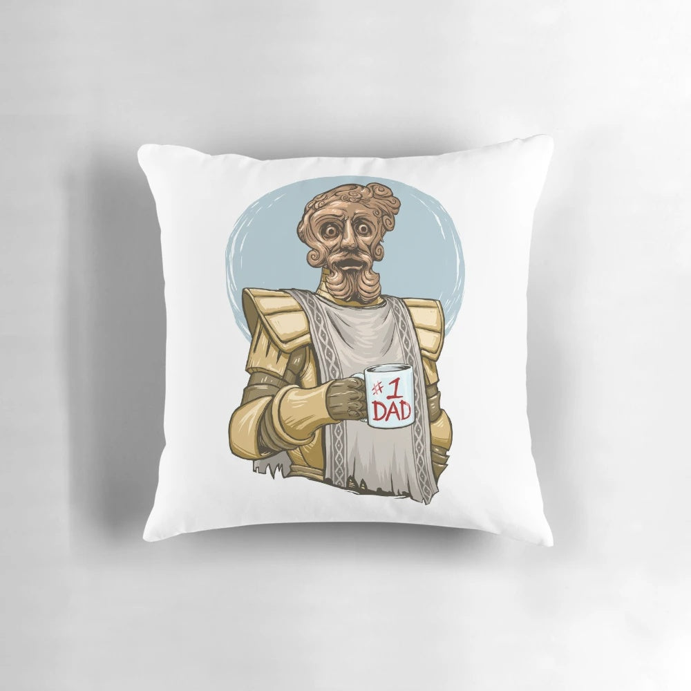 Giant Dad Pillow, a Dark Souls inspired videogame meme accessory