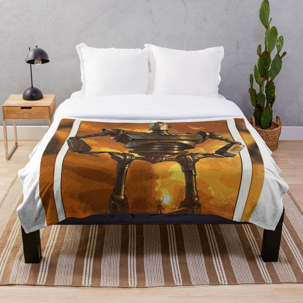 The Iron Giant movie quote plush blanket