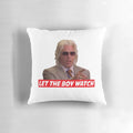 Ashley Schaeffer "Let the Boy Watch" Pillow, featuring a quote from the hit comedy series "Eastbound & Down
