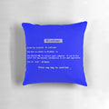 Plush pillow with the classic Windows blue screen of death error message