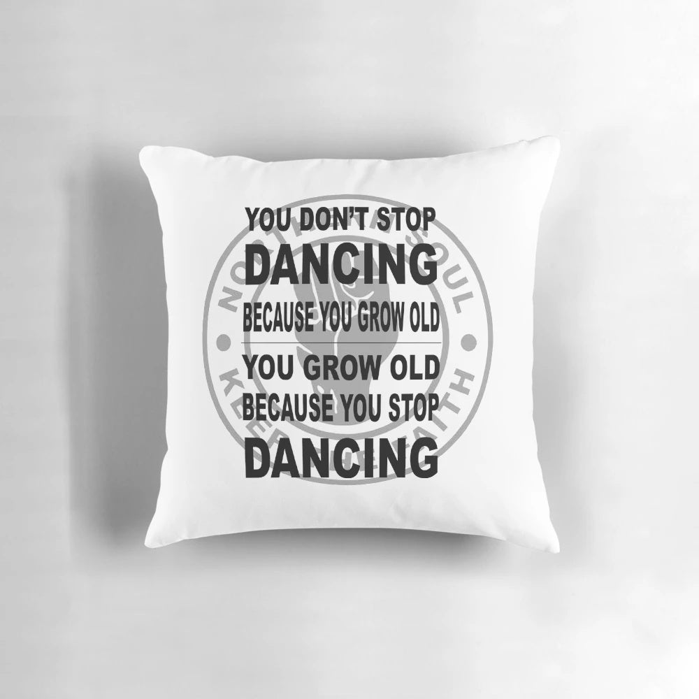 Northern Soul-inspired "Don't Stop Dancing" Pillow