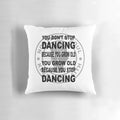 Northern Soul-inspired "Don't Stop Dancing" Pillow