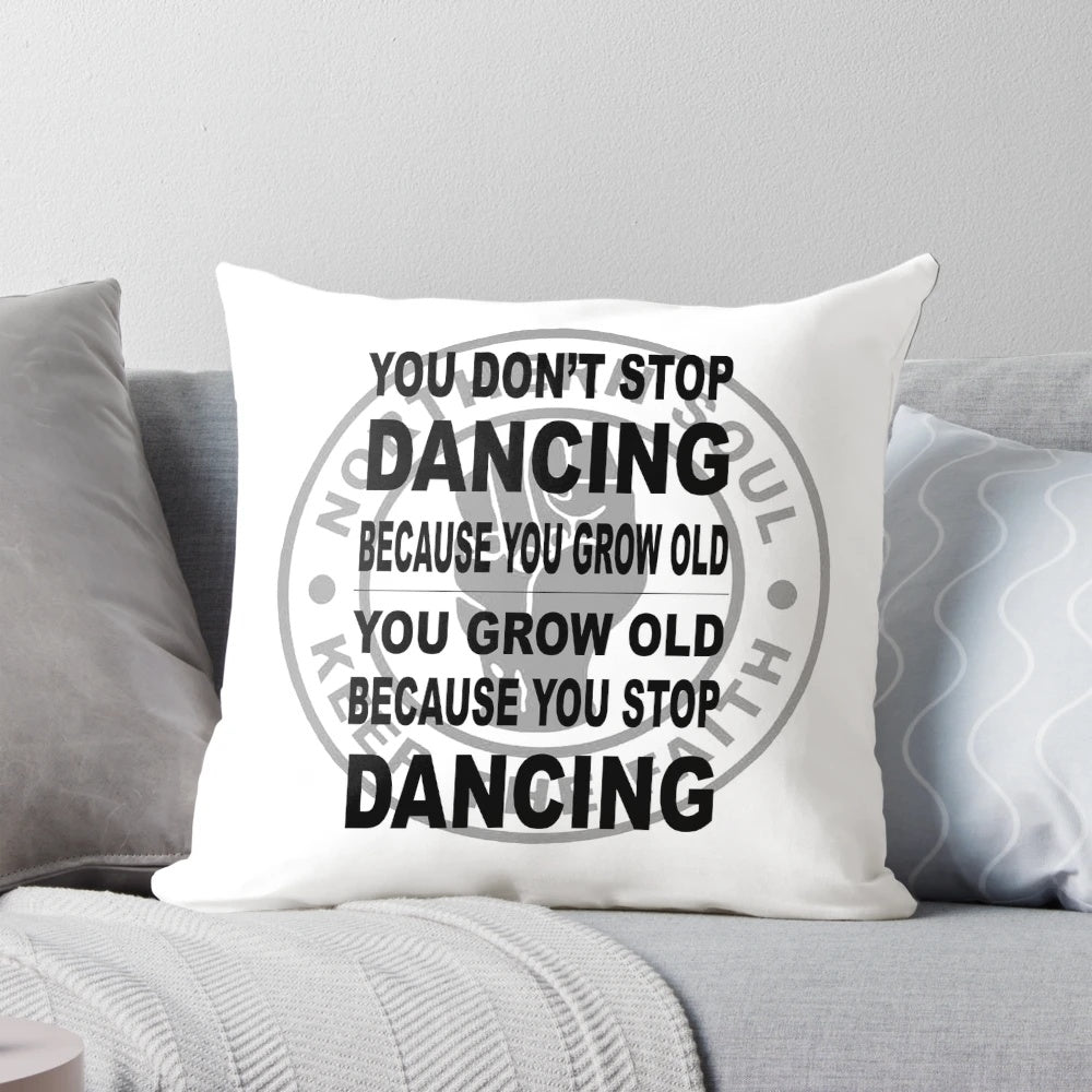 Northern Soul-inspired "Don't Stop Dancing" Pillow