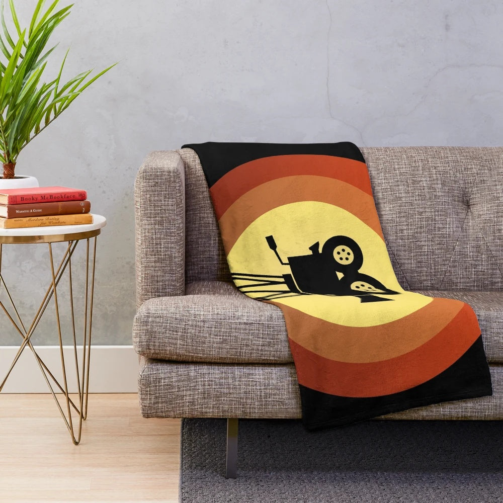 Vintage filmmaking plush blanket