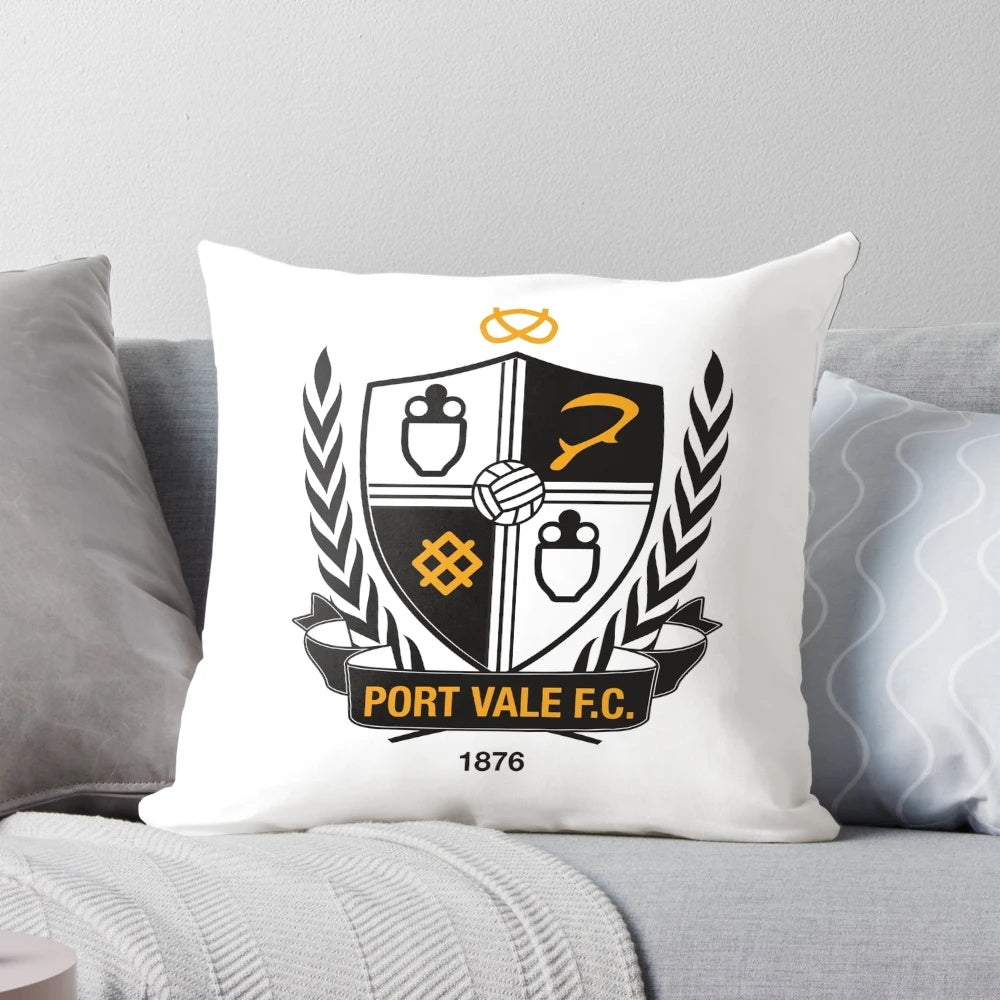 Port Vale Pillow featuring the club's iconic logo and crest