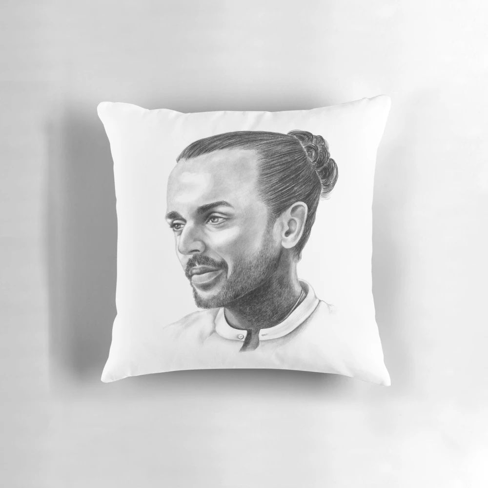Black and white portrait of Pete Wicks, the reality TV personality from The Only Way Is Essex